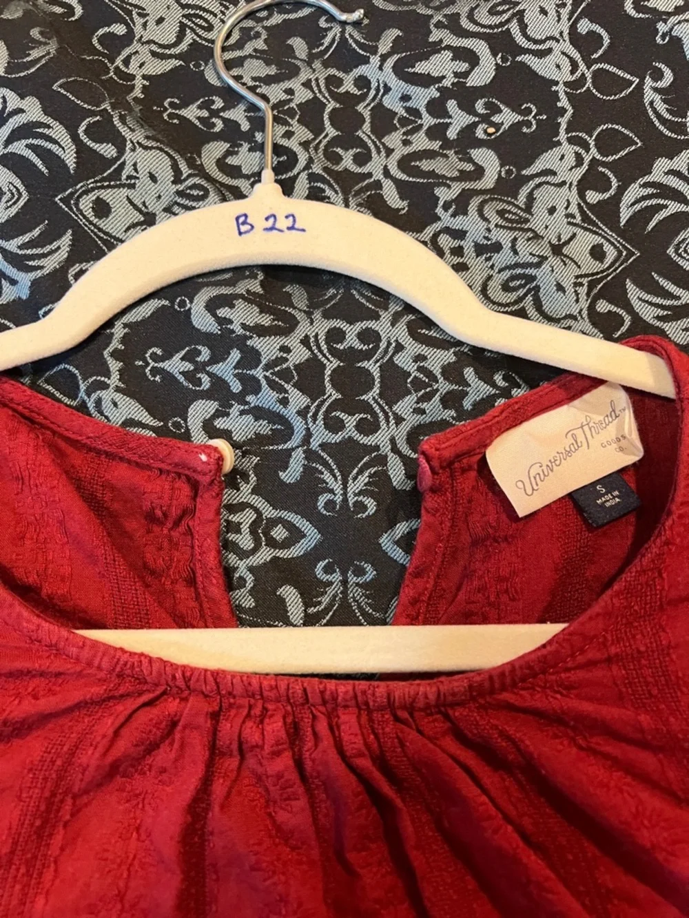 Universal Thread Red Ruffle Sleeve Blouse - Picture 6 of 10